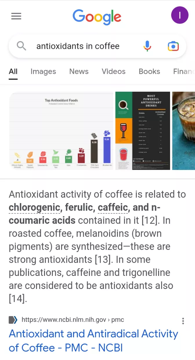 image carousel in organic results