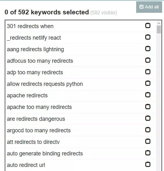 Keyword.io keyword suggestions- Keyword Research