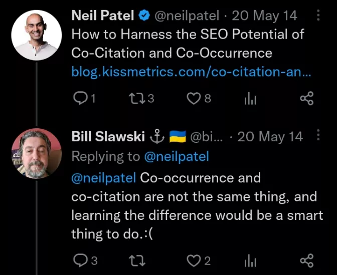 Bill Slawski on co-citation and co-occurrence