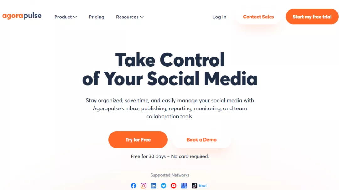 Agorapulse social sharing tool