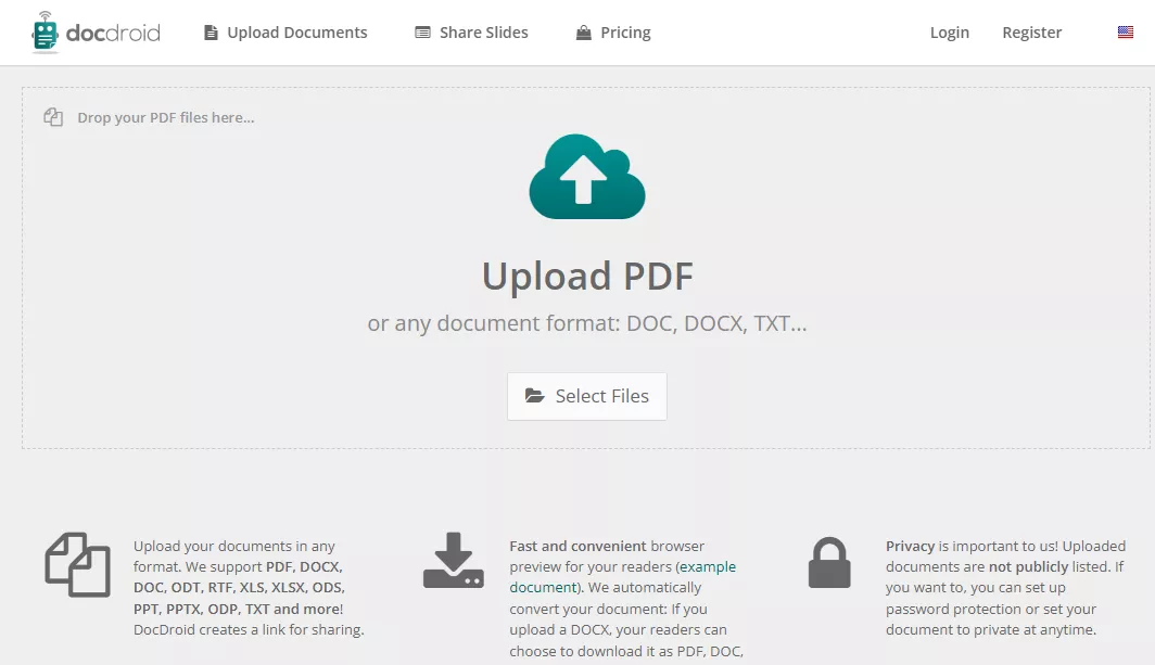 Docdroid PDF Submission site