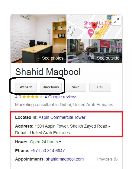 Providing location and directions - Google Business Profile