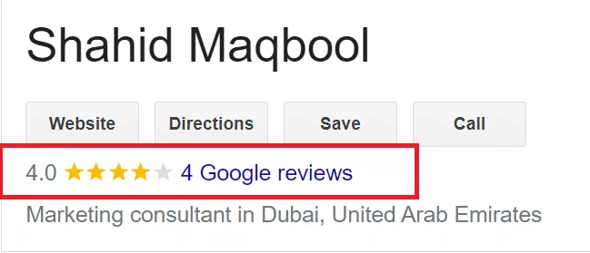 Showcasing customer reviews - Google Business Profile