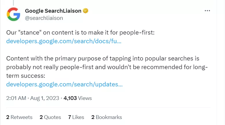 Google's Danny Sullivan on creating people first content