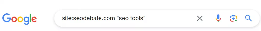 Search operator to check ranking for a specific keyword - Content Optimization