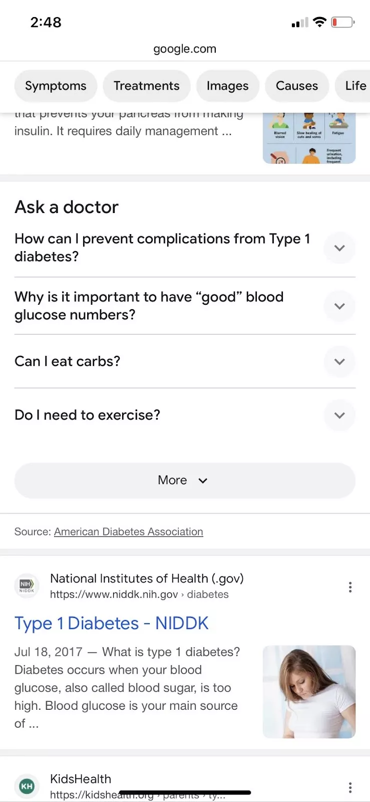 Ask a doctor feature