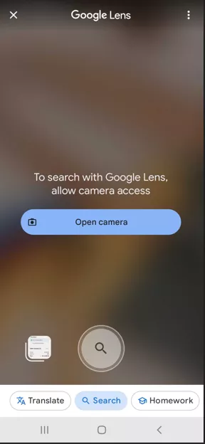 Reverse image search on Android method 1