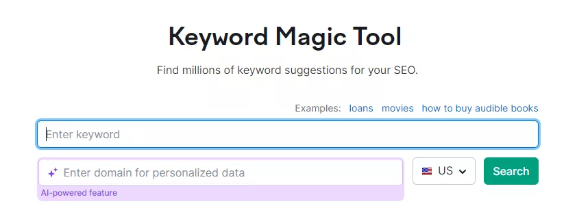 Semrush Keyword Magic Tool