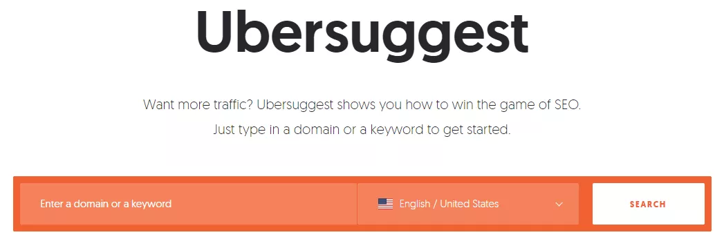 Ubersuggest Keyword Research Tool