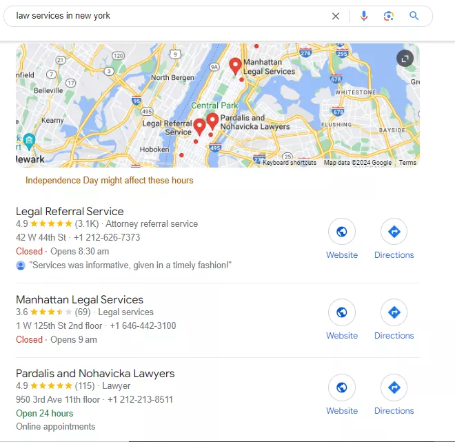 Optimize for Google Map Pack - SEO for lawyers