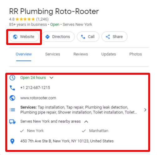 GBP Optimization - SEO for plumbers