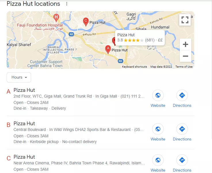 Local Maps SERP Feature by Google