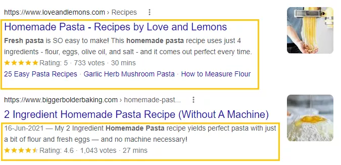 Recipe Schema Markup